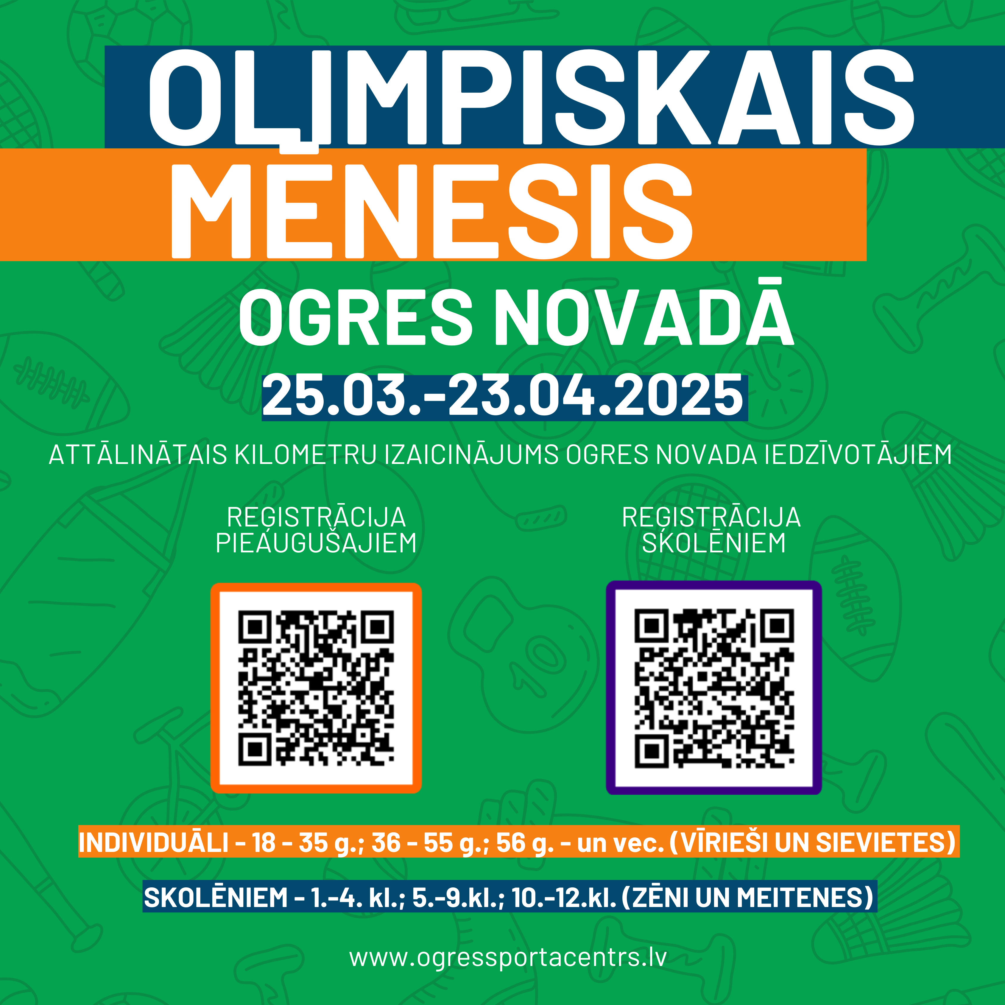Kilometru krāšanas aktivitāte (Olimpiskā mēneša aktivitāšu ietvaros)